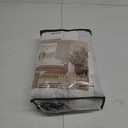 Pinch Pleated 100% Blackout Linen Curtains 96 Inches Long for Bedroom Living Room Memory Trained Pinch Pleat Linen Curtains Rustic Farmhouse Thermal Insulated Natural Cream Pleated Drapes 8ft 40x96