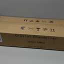 Crystal Chandelier for Dining Room 31'' Black Rectangular Pendant Fixture 6Light with K9 Crystals, Contemporary Chandeliers for Kitchen Island, Living Room