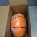 Silent Basketball Size 7 (29.5") - Grooved Airless Indoor Basketball for Quiet Dribbling and Indoor Training, Pro PU Foam Ball - Real Feel Higher Bounce Quieter Premium