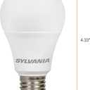 SYLVANIA ECO LED Light Bulb, A19 60W Equivalent, Efficient 9W, 7 Year, 750 Lumens, 2700K, Non-Dimmable, Frosted, Soft White - 8 Count (Pack of 1) (40821)