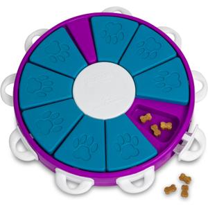 Outward Hound by Nina Ottosson Dog Twister Treat Puzzle Enrichment Toy, Level 3 Advanced, Purple (1 Count (Pack of 1))