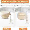 Sourdough Aliquot Jar for Sourdough Starter, Transparent Acrylic Measuring Tube for Dough Rise Tracking, Artisan Bread Baking Tool for Brioche, Panettone & Bakers (white, 1pcs acrylic)