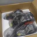 Under Desk Elliptical Machine, Electric Elliptical Leg Exerciser for Seniors with 12 Adjustable, Portable Quiet Elliptical Exercise Machine, Seated Pedal Exerciser with Remote Control (Orange)