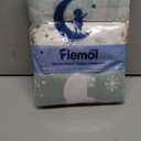 FIEMOL Baby Crib Sheets for Boys and Girls, 3 Pack Fitted Crib Sheets Neutral for 52x28 Standard Crib and Toddler Mattresses, Ultra Soft & Silky Smooth Microfiber Green Forest Bear