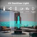 UV Light Sanitizer, Ultraviolet Lamp with Remote Control for Bed Bugs and Dust Mites, Home Disinfection Device UV Lamp for Home, Room & Kitchen, Ultraviolet Light with 3 Speed Timings