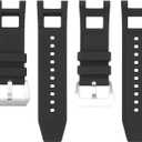 28mm Watch Band Compatible with Invicta, Soft Silicone Rubber Replacement Wrist Strap for Invicta Subaqua Noma III Watch Straps