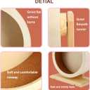 antiai Hamster Wooden Silent Wheel, 12 Inch Small Animal Exercise Wheel Accessories, Quiet Spinner Hamster Running Wheels Prevent Depression Toys for Hamsters, Gerbils, Mice and Other Small Pets (XL)