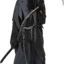 Spooktacular Creations Glowing Eyes Grim Reaper Costume for Kids, Scary Halloween Costume for Boys (Black)