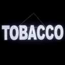38"x10" Large LED Tobacco Sign for Smoke Shops, Super Bright Unique Design Tobacco Sign with Hanging Installation, High Visibility Tobacco Sign for Stores Retail Shops Window (White)