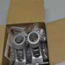 Jetec 4 Pcs Flag Holder Bracket - Heavy Duty House Flag Pole Holder - Aluminum Mount - Stainless Steel Hardware - Strong and Rust Proof - 1" Inner Diameter (Silver)