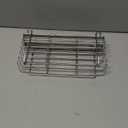 KESOL 304 Stainless Steel Utensil Drying Rack with Hooks & 3 Divided Compartments, Silverware Drying Basket, Spoon and Fork Organizer, Rustproof Kitchen Drainage Basket Accessories, Silver, 2x8.7x5 (Small)