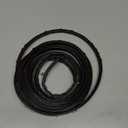 Black Rubber Weather Stripping Door Seal Strip, D Shape Door Weather Seal Strip, Self-Adhesive Soundproofing Frame Insulation Tape for Doors Frame/Window Seal, Blocks Cold Drafts Noise (23 feet)