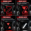 Daikokuya Sequential Led Tail Lights Fit for 2007-2018 Jeep Wrangler JK JKU