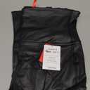 SPANX SPANXshape Faux Leather Leggings - Tummy Control Legging - Contoured Power Waistband Stomach Compression - High Waist (Large, Black)