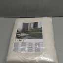 LAMIT Natural Ivory Semi Sheer Linen Curtains 84 inch Long, Cream White Light Filtering Living Room Panels Back Tab and Rod Pocket Neutral Drapes for Bedroom/Farmhouse, 2 Panels, 52 x 84 Inch