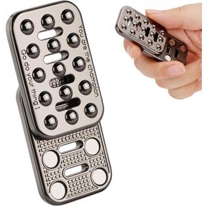 Fidget Toys Adults Metal Fidget Slider with Clear Stops and Sound (No Rattling Noise), Creative Magnetic Fidget Toy Cheer Up Gift for Adults, EDC Sensory Toys