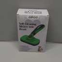 Self Cleaning Deshedding Brush for Dogs & Cats - Skin Friendly Grooming Tool with Hair Removal for Haired Pets, Green