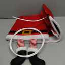 Christmas Tree Collar, Santa Legs Christmas Tree Ring, Velvet Foldable Christmas Tree Skirt for Artificial Christmas Trees Decoration