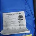 2025 Upgraded Inflatable Round Blow Up Family Lounge Pool with Canopy, for Adult with Bench & Backrest, Swim Center Easy Backyard Pools for Kids & Adults, 90"x90"x80", Blue