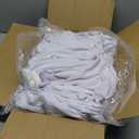 VEVOR 12 PCS White Folding Chair Covers, Kitchen Chairs Cover, Universal Washable Slipcovers Protector, Removable Chair Seat Covers, for Wedding Party Dining Room Banquet Event