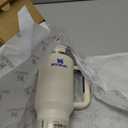 STANLEY Quencher H2.0 Tumbler with Handle and Straw 40 oz | Flowstate 3-Position Lid | Cup Holder Compatible for Travel | Insulated Stainless Steel Cup | BPA-Free | Cream Royal