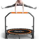 40"/48" Foldable Mini Trampoline Load 330lbs, Portable Exercise Rebounder with Durable Bungee Band, Fitness Trampoline for Adults and Kids