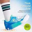 OrthoComfoot Men's Orthopedic Diabetic Wide Running Shoes: Comfortable Arch Support Sneakers for Plantar Fasciitis, Foot & Heel Pain Relief - Casual Work Walking Shoes (K3-azure Blue)