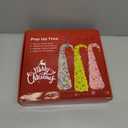 MACTING Whimsical Christmas Tree with Ball String Lights 5FT Pink Pop Up Curved Tree with 15 Ball Lights & Hanging Ornaments Collapsible Tinsel Tree for Apartment Porch Indoor Outdoor Xmas Decor