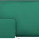MOSISO Laptop Case 13.3 inch, 13-13.3 inch Laptop Sleeve Bag Compatible with MacBook Air/Pro 13/Pro 14 M5 M4 M3 M2 M1, HP Dell ASUS Lenovo, Neoprene Computer Sleeve Bag with Small Case, Peacock Green