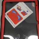 Auizotl Case for iPad (A16) 11th Generation 11 Inch (2025),iPad 10th Generation 10.9 Inch (2022) Kids Friendly i Pad Case 10th Gen with Screen Protector,Shockproof Cover for i Pad 11/10 Gen,Black Red