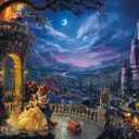 Ceaco - Thomas Kinkade - Disney - Beauty & The Beast Dancing in The Moonlight - 1000 Piece Jigsaw Puzzle