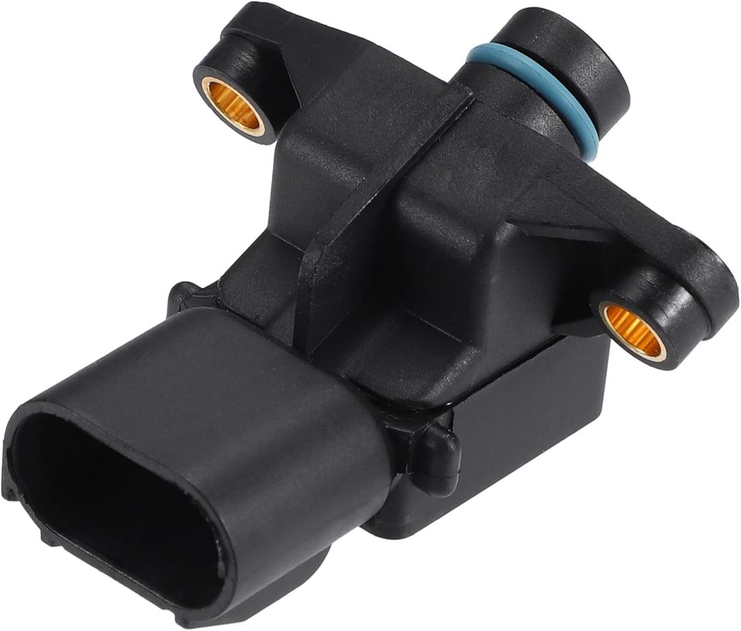 Motoforti MAP Manifold Air Pressure Sensor, Manifold Absolute Pressure Sensor Replacement, for Chrysler Pacifica 2004-2006, Plastic, No.4896002AC, Black