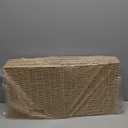 Foldable Storage Baskets with Handles Paper Rope Storage Baskets Rectangle Collapsible Hand Woven Storage Cubes Bins for Organizing Shelves Living Room Bedroom Pantry (4, 13'' x 13'' x 13'') (Natural)