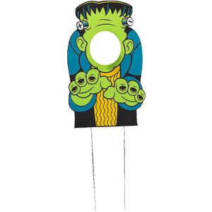 Fun Express Green Monster Face Yard Sign - Monster Inflatable Outdoor Decoration - Monster Birthday Party or Baby Shower Yard Signs - Lights for Holiday, Garden, Lawn Party Decor Outside