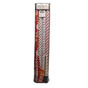 LaRibbons Christmas Wrapping Paper Set 4 Pack