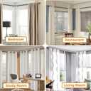 Heavy Duty Corner Window Curtain Rods 36 to 72 Inch, HOTOZON 1 Inch Telescoping Single Drapery Rod, Black, End Cap Finials