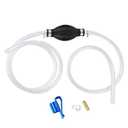 Gasoline Siphon Hose Pump, Hand Siphon Pump for Gasoline Transfer, Manual Hand Siphon Pump For Water, Gas, Fuel Siphon Pump for Gasoline. (Gas Siphon Hose Included)