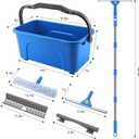 SetSail Window Cleaning Kit with Bucket 3 Gallon for Home Outdoor, Blue