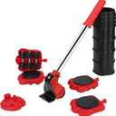 Heavy Duty Furniture Lifter 4 Appliance Roller Sliders Load Capacity Wheels + Adjustable Height Lifting Tool Lever Suitable for Safe and Easy Moving of Couches Sofas Refrigerators + More
