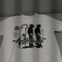 Women's Y2k Tees Aesthetic Graphic T-Shirt Short Sleeve Tops Hip Hop Streetwear White Graphic, Medium