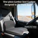 Truck Driver Seat Cushion Memory Foam L-Shaped Ergonomic Cushion for Office Chairs Comfort & Support for Long Sitting Memory Foam U-Shape Tailbone Relief + L-Shape Back Cushion