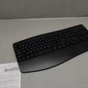 Ergonomic Keyboard and Mouse Combo - Full Size Keyboard Cordless with Palm Wrist Rest Ergonomic Mouse Wireless for Windows Computers Laptops - Black (Upgrade)