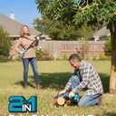 SEESII 2-in-1 Electric Pole Saws for Tree Trimming, Brushless Motor | 2 x 4000mAh Batteries,Hand Held Mini Chainsaw Cordless 6 Inch with Extension Pole for Tree Limb Branch Cutter