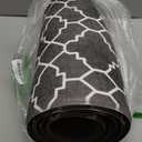 Kitchen Mat Set of 2, Anti-Fatigue Cushioned Kitchen Mats for Floor, Waterproof Non Slip Comfort Standing Mat, Boho Kitchen Rug for Kitchen Decor, Sink, Office, 17"x30"+17"x47", Black