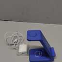 3 in 1 Wireless Charging Station, 2026 Upgraded Fast Desk Charger Station for iPhone 17 16 15 14 13 12 Pro Max Plus, Charger Stand for Apple Watch 10 9 8 7 6 5 4 3 2 SE, Airpods 4 3 2 Pro(Blue)