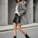 Women's Thermal Tights Without Fleece Lined Nude Opaque Leggings Warm Winter Skin Colored Footed Tights (M)