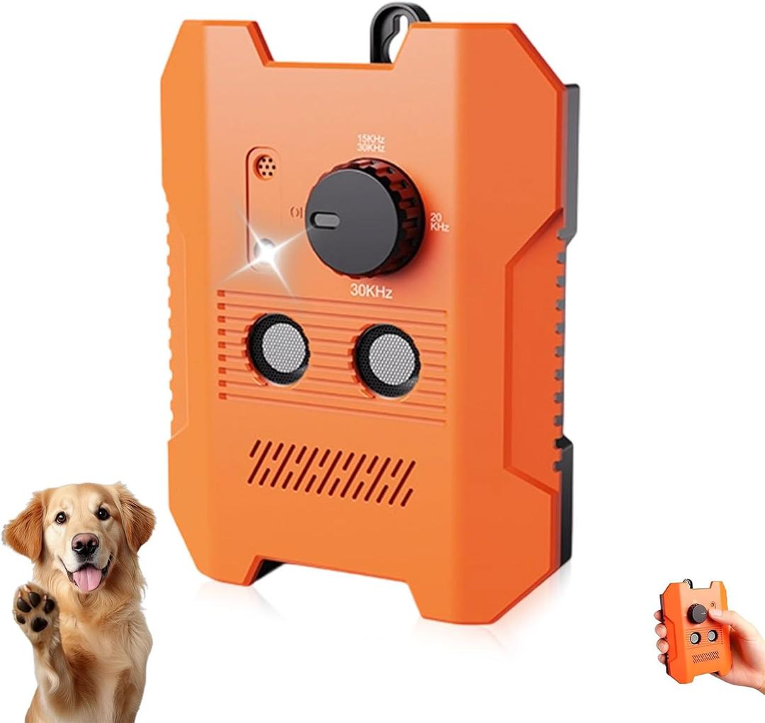 2026 Upgrade for Dog Bark Deterrent Devices, 50 Feet for Outdoor, 3 Training Modes, LED Light, Automatic Standby, Suitable for Dogs of All Breeds and Sizes