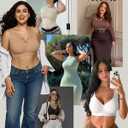 Vertvie Womens Jelly Wireless Bras Seamless T-Shirt Bra No Underwire Full Coverage Pullover Bralettes Supportive Sports Bras (M)