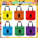 Hosuly 24 Pcs Pre-K Graduation Gifts Crayon Tote Bags End of Year Gift Bags Bulk Goodies Decor for Teacher Appreciation Preschool Kindergarten Graduation Back to School Party Supplies