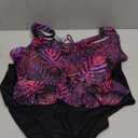 Daci Women Plus Size Two Piece Swimsuits - High Waisted Bikini Set Ruffle Tummy Control Bathing Suits with Bottom.16